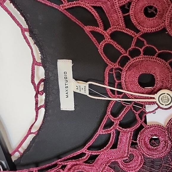 NEW Max Studio Fig Black Glam Great Gatsby Flapper Dress Celeb Chic Lace Mobwife - Picture 4 of 15